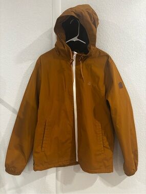 Element Men's Hooded Windbreaker Jacket - Rust Brown